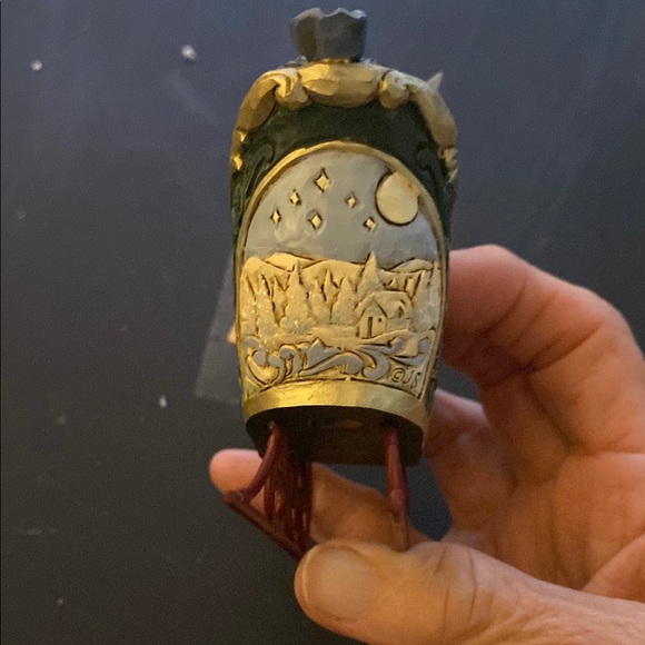 Jim Shore Festive Santa in Sleigh Ornament - Picture 3 of 4